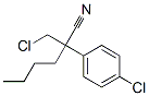 [1-chloro-2-cyano-2-(4-chlorophenyl)hexane] 化学構造式