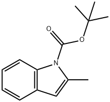 2-メチルインドール-1-カルボン酸TERT-ブチル 化学構造式