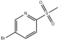 5-ブロモ-2-(メチルスルホニル)ピリジン 化学構造式
