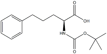 (S)-2-(叔丁氧羰基氨基)-5-苯戊酸, 98628-27-4, 结构式