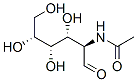 (1R)-2-(アセチルアミノ)-2-デオキシ-D-グルコピラノース 化学構造式