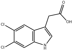5,6-DICHLORO-3-INDOLEACETIC ACID 化学構造式