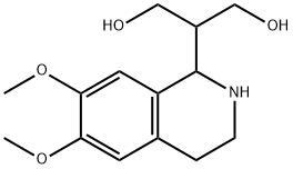 2-(6,7-DIMETHOXY-1,2,3,4-TETRAHYDRO-ISOQUINOLIN-1-YL)-PROPANE-1,3-DIOL,98661-42-8,结构式