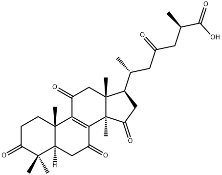 灵芝酸F,98665-14-6,结构式