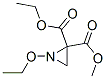 2,2-Aziridinedicarboxylicacid,1-ethoxy-,ethylmethylester(9CI),98694-51-0,结构式