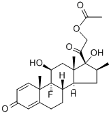9-Fluor-11β,17,21-trihydroxy-16β-methylpregna-1,4-dien-3,20-dion-21-acetat