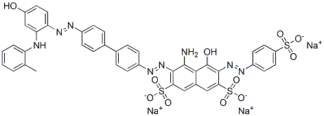 98705-48-7 4-amino-5-hydroxy-3-[[4'-[[4-hydroxy-2-[(o-tolyl)amino]phenyl]azo][1,1'-biphenyl]-4-yl]azo]-6-[(4-sulphophenyl)azo]naphthalene-2,7-disulphonic acid, sodium salt