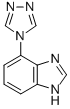 1H-Benzimidazole,4-(4H-1,2,4-triazol-4-yl)-(9CI),98711-53-6,结构式