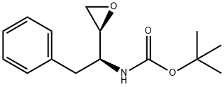 (2S,3S)-1,2-Epoxy-3-(Boc-amino)-4-phenylbutane Struktur