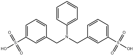 N,N-bis(3-sulfobenzyl)aniline 化学構造式