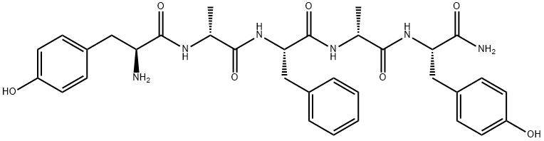 TYR-D-ALA-PHE-D-ALA-TYR-NH2 Structure