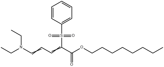 Octyl 5-N,N-diethylamino-2-phenylsulfonyl-2,4-pentadienoate|5-N,N-二乙基氨基-2-苯基磺酰基-2,4-戊二烯酸辛酯