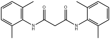 N,N'-Bis(2,6-dimethylphenyl)propanediamide Struktur