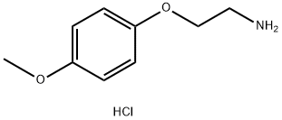 [2-(4-メトキシフェノキシ)エチル]アンモニウムクロリド 化学構造式