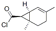 Bicyclo[4.1.0]hept-2-ene-7-carbonyl chloride, 3,6-dimethyl-, (1alpha,6alpha,7beta)- (9CI) Struktur