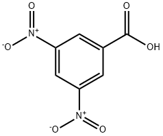 3,5-ジニトロ安息香酸 化学構造式