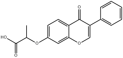 2-[(4-OXO-3-PHENYL-4H-CHROMEN-7-YL)OXY]PROPANOIC ACID Structure