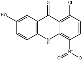 8-Chloro-5-nitro-acridin-2,9-diol Struktur