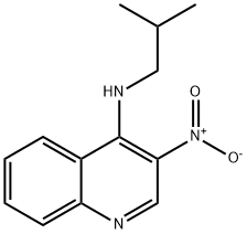 4-Isobutylamino-3-nitroquinoline Struktur