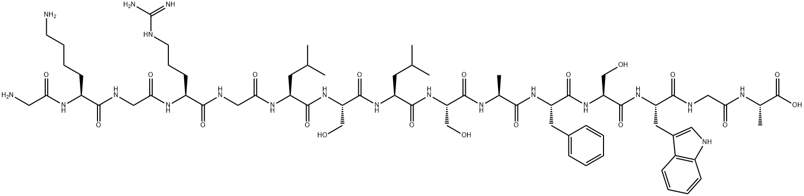 GLY-LYS-GLY-ARG-GLY-LEU-SER-LEU-SER-ALA-PHE-SER-TRP-GLY-ALA|肽抑制剂[ALA113]-MBP (104-118)
