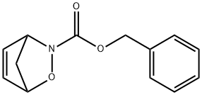 2-オキサ-3-アザビシクロ[2.2.1]ヘプタ-5-エン-3-カルボン酸ベンジル 化学構造式