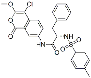 7-((N-tosylphenylalanyl)amino)-4-chloro-3-methoxyisocoumarin Structure