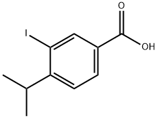 3-碘-4-异丙基苯甲酸,99059-64-0,结构式