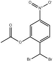 2-(DIBROMOMETHYL)-5-NITROPHENYL ACETATE, 99067-39-7, 结构式