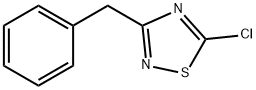 3-ベンジル-5-クロロ-1,2,4-チアジアゾール 化学構造式