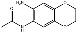 N-(7-氨基-2,3-二氢苯并[B][1,4]二噁英-6-基)乙酰胺 结构式