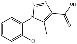 1-(2-Chloro-phenyl)-5-methyl-1H-[1,2,3]triazole-4-carboxylic acid Struktur