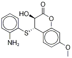 (αS,βS)-β-[(2-AMinophenyl)thio]-α-hydroxy-4-Methoxybenzenepropanoic Acid Methyl Ester 化学構造式