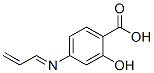 Benzoic acid, 2-hydroxy-4-(2-propenylideneamino)- (9CI) Struktur