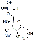 beta-d-Fructofuranose, 1-(dihydrogen phosphate), disodium salt Struktur