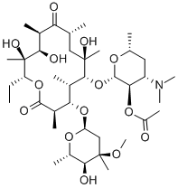 erythromycin 2'-acetate,992-69-8,结构式