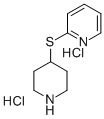 2-(哌啶-4-基硫代)吡啶二盐酸盐 结构式