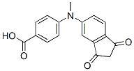 4-[(1,3-dioxoinden-5-yl)methylamino]benzoic acid Structure