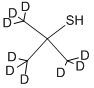 2‐メチル‐2‐プロパン‐D9‐チオール 化学構造式