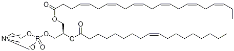 1-Docosahexaenoin-2-oleoyl 3-Phosphocholine Structure