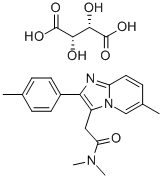 酒石酸唑吡坦,99294-93-6,结构式