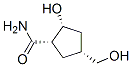 Cyclopentanecarboxamide, 2-hydroxy-4-(hydroxymethyl)-, (1alpha,2alpha,4alpha)- (9CI) Structure