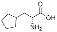 (R)-2-アミノ-3-シクロペンチルプロパン酸 化学構造式