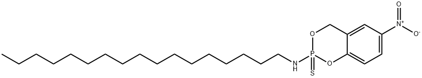 N-Heptadecyl-6-nitro-4H-1,3,2-benzodioxaphosphorin-2-amine 2-sulfide Structure