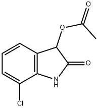 1,3-Dihydro-3-(acetyloxy)-7-chloro-2H-indol-2-one|