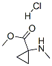 Cyclopropanecarboxylic acid, 1-(methylamino)-, methyl ester, hydrochloride (9CI) Struktur