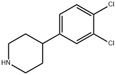 4-(3,4-二氯苯基)哌啶 结构式