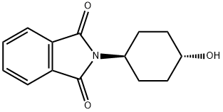 2-(TRANS-4-ヒドロキシシクロヘキシル)-1H-イソインドール-1,3(2H)-ジオン 化学構造式