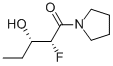 Pyrrolidine, 1-(2-fluoro-3-hydroxy-1-oxopentyl)-, (R*,S*)- (9CI) Structure