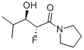 Pyrrolidine, 1-(2-fluoro-3-hydroxy-4-methyl-1-oxopentyl)-, (R*,R*)- (9CI) Structure