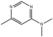 Pyrimidine, 4-dimethylamino-6-methyl- (6CI) 化学構造式